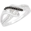 Genuine Spinel Diamond Ring in Sterling Silver (0.25 Ct. tw.) (0.25 Ct. tw.)