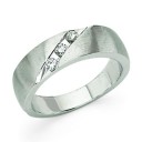 Three Stone Diamond Anniversary Rings 