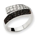 Black White Diamond Ring 
