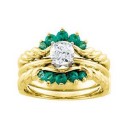 Emerald Bridal Ring Enhancer 