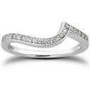 Pave Bridal Engagement Band in 14K Yellow Gold
